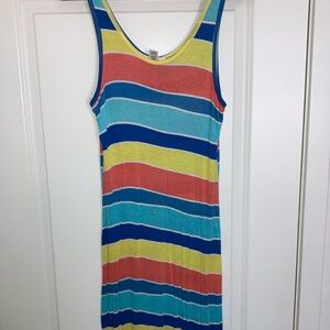Love Culture Multicolor Striped Maxi Dress